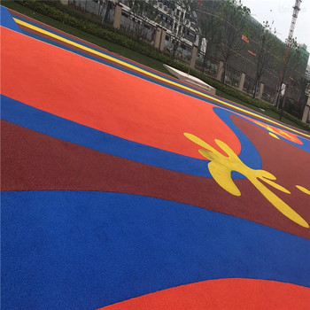 開縣復(fù)合型塑膠跑道田徑運(yùn)動(dòng)跑道EPDM塑膠彩色地面