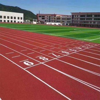 撫州13厚透氣型塑膠跑道混合型塑膠跑道EPDM防滑步道