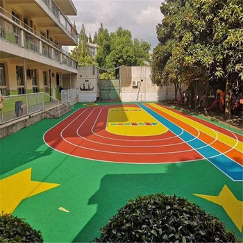 徐州球場塑膠跑道EPDM橡膠跑道EPDM彩色地坪