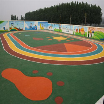 合川環(huán)保透氣跑道塑膠田徑跑道EPDM防滑步道