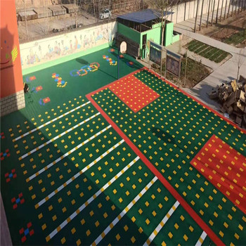 霍邱室外懸浮地墊幼兒園懸浮拼裝地板校園拼裝地板