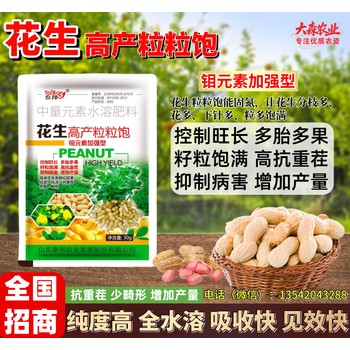 花生粒粒飽花生肥控旺增產(chǎn)多胎多果籽粒飽滿高抗重茬抑制病害