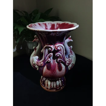 藏品名稱：鈞窯雙鳳尊