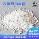 山東萬彩白色母粒廠家高濃度色母料白色母注塑通用