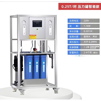百川反滲透純水設(shè)備每小時(shí)產(chǎn)0.25噸純水