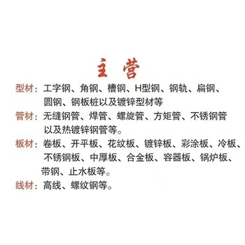 板材-管材-型材-線材-碳鋼-不銹鋼