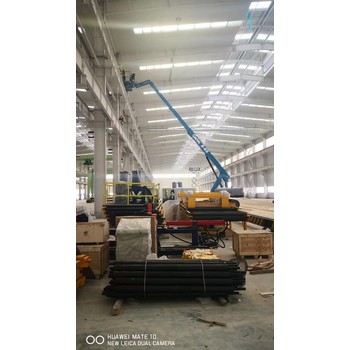 北京門頭溝14米電動(dòng)曲臂車出租-履帶式剪叉升降機(jī)出租-本地，真實(shí)，有效