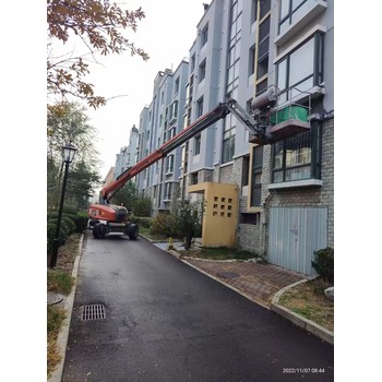 北京門頭溝剪刀升降機(jī)出租-30米車載式高空車出租-可日租