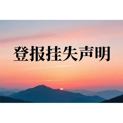 便民登报/寿光日报登报电话-登报中心