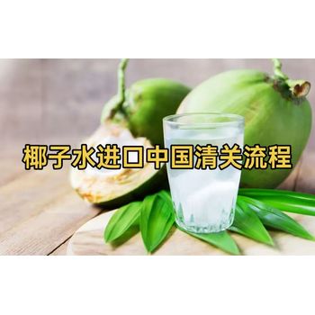 椰子水進口中國清關(guān)流程指南