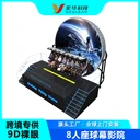 球幕飛行影院懸空旋轉(zhuǎn)座椅裸眼9D弧形沉浸式5D飛躍劇場動感設(shè)備廠