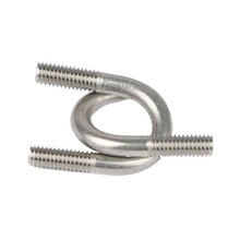 304不銹鋼u型管卡U型螺絲螺栓卡管夾卡箍卡子騎馬卡固定卡扣套裝