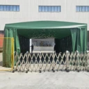 河南鄭州中牟伸縮遮陽棚定制推拉雨棚加工測量安裝