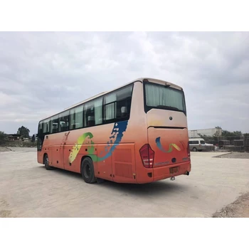 2017年4月上牌國五一層半54座有暖氣中門宇通6118旅游車