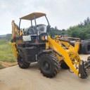 簡裝無棚款小型兩頭忙裝載機-農(nóng)用、家用、出口用