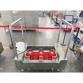 食品廠噴淋洗靴機多功能自動洗鞋機自掃式節(jié)能擦靴機