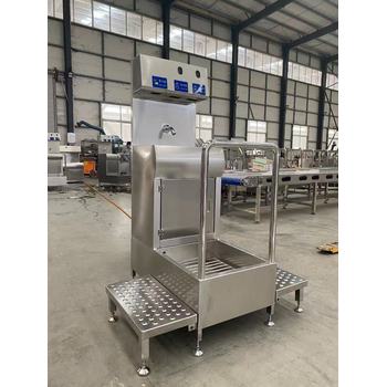 豬肉分割廠洗靴機(jī)洗手烘干消毒洗靴一體機(jī)