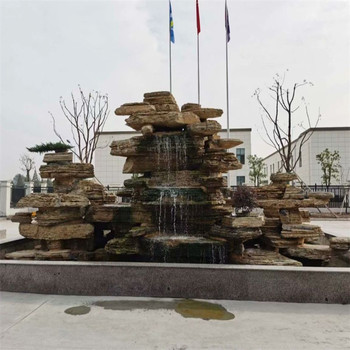 河南許昌太湖石假山制作公園假山造景