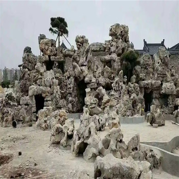 河北滄州千層石假山制作大型園林假山制作