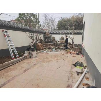 河南漯河黃蠟石假山大型園林假山制作