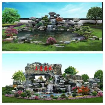 遼寧遼陽園林假山噴泉流水大型園林假山制作