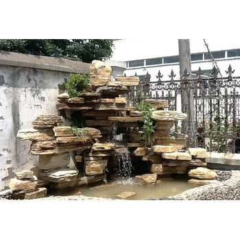 北京大興上水石假山公司假山大門制作