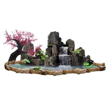 天津東麗水泥假山公司別墅庭院魚池假山