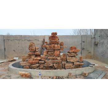 山西晉城黃蠟石假山公司假山大門制作