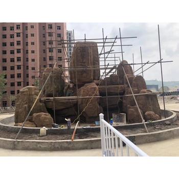 河南南陽上水石假山公司假山大門制作