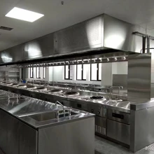 中山榮翔酒店中西餐廳商用廚房設(shè)備供應(yīng)商加工定制作不銹鋼廚具圖片