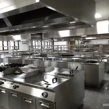汕頭榮翔酒店學(xué)校工廠食堂商用廚房設(shè)備生產(chǎn)廠家加工定制作廚具圖片