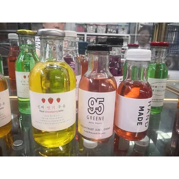 玻璃瓶廠家加工定制出口玻璃果汁瓶