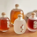 玻璃花果酒瓶批發(fā)玻璃花果酒瓶出口玻璃花果酒瓶