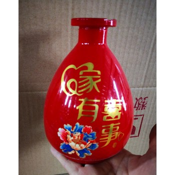 玻璃喜宴酒瓶定制玻璃喜宴酒瓶