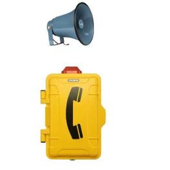 聲光抗噪音擴音電話機，以太網接口抗噪擴音電話，支持POE供電