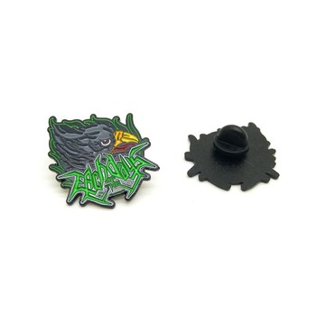 訂做鍍槍黑色徽章卡通胸章設(shè)計(jì)定做定做金屬紀(jì)念章蝴蝶扣司徽