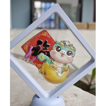 金屬浮雕立體UV印冰箱貼時尚流沙冰箱貼金屬組合旋轉(zhuǎn)冰箱貼