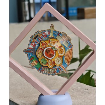 訂制金屬旋轉(zhuǎn)紀(jì)念章鋅合金烤漆徽章企業(yè)胸牌定做