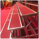 和聲牌鋁合金合唱臺(tái)架子可移動(dòng)折疊大合影站架舞臺(tái)踏步梯子廠家