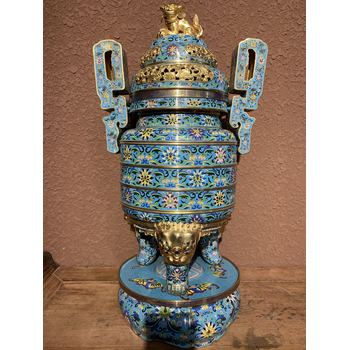 景泰藍(lán)工藝品景泰藍(lán)廠家定制加工銅胎掐絲琺瑯工藝品景泰藍(lán)工廠