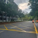 河池環(huán)江毛南族自治廠區(qū)園區(qū)通道劃線