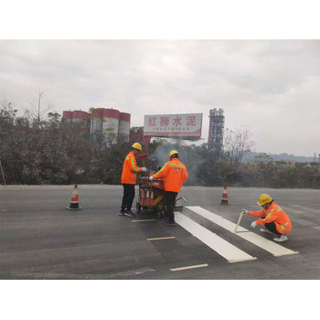 河池金城江區道路熱熔地面劃線