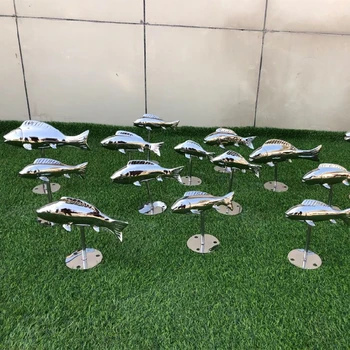 园林景观不锈钢雕塑鱼生产厂家