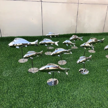 园林景观不锈钢雕塑鱼生产厂家