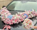 南宁石柱岭婚车-石柱岭婚车-装饰-布置-结婚鲜花车-婚庆花车