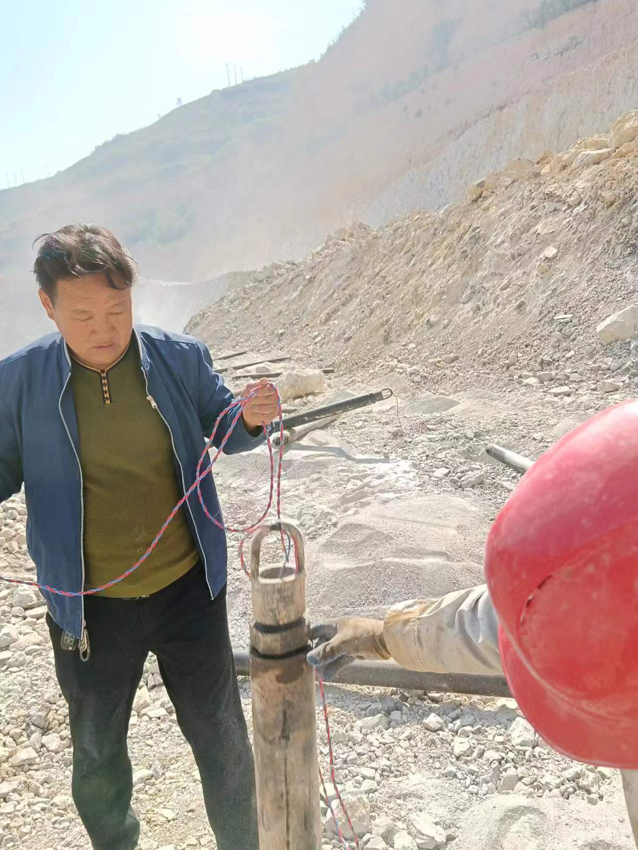 河南三門峽山體平整氣體爆破一次性爆破管