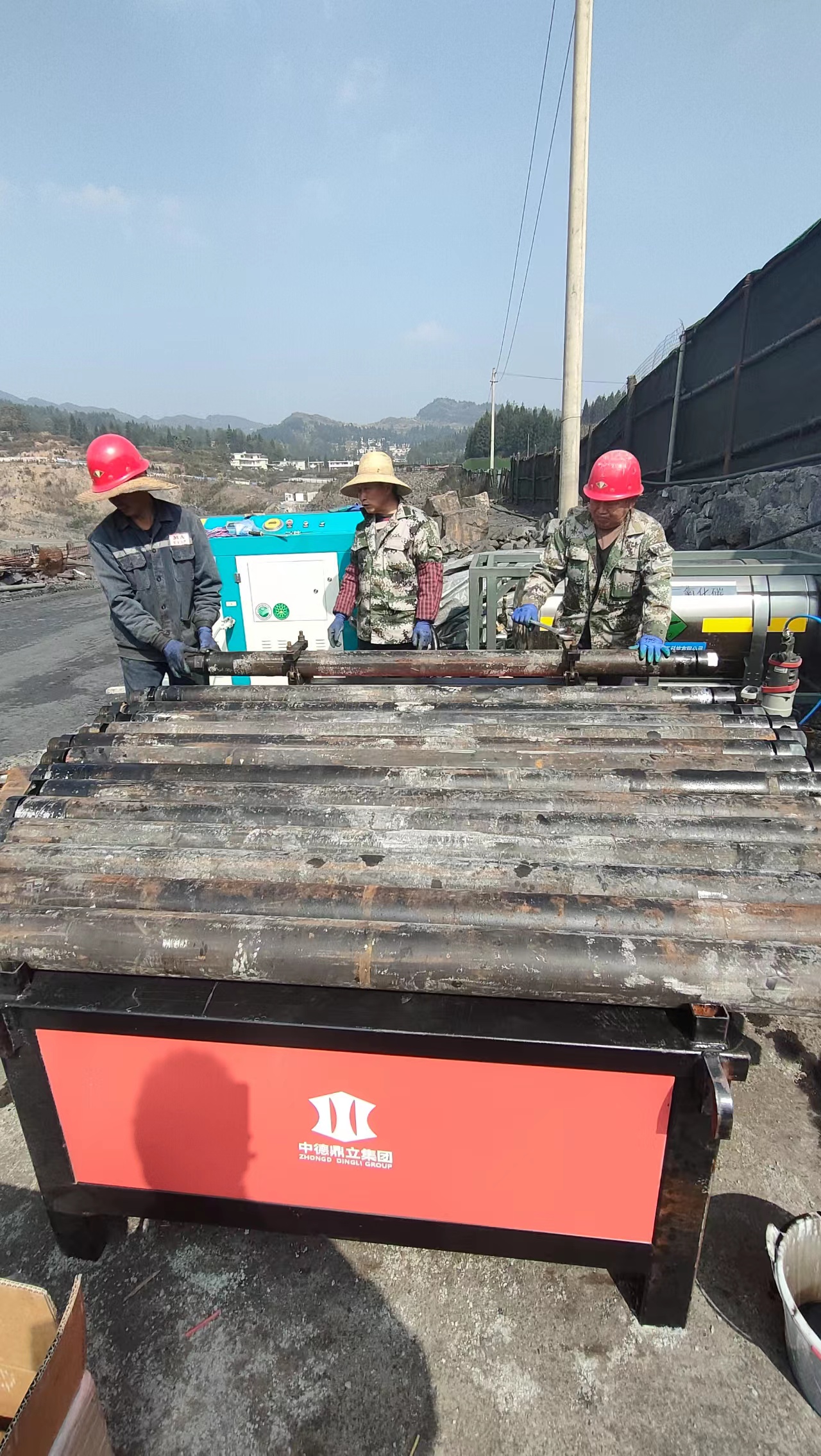 廣東肇慶采石場開采新方法氣體爆破