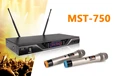 咪诗特MST-750U段无线一拖二麦克风KTV娱乐话筒