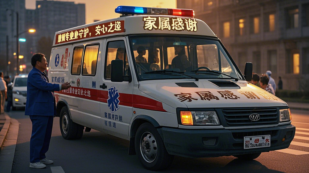 湖北黃岡黃梅送病人回家：