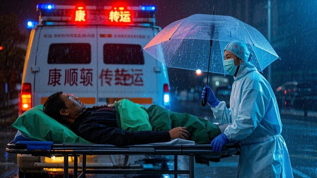 廣西河池宜州送病人回家：